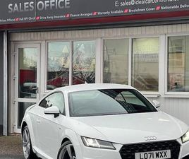 2022 AUDI TT 2.0 TFSI 40 S LINE COUPE 3DR PETROL S TRONIC EURO 6 (START/STOP) (197 PS) COUPE PETROL AUTO...