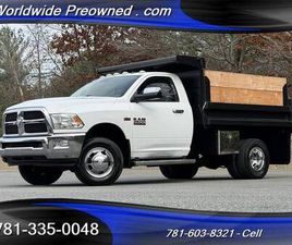 2016 RAM 3500 4X4 DUMP TRUCK 9' BODY 6.4L 40K MILES ONE OWNER! #148