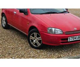 1998 TOYOTA STARLET ROUGE AUTOMATIQUE CONDUITE À DROITE I...
