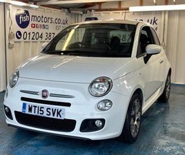 FIAT 500 1.2 S HATCHBACK 3DR PETROL MANUAL EURO 6 (START/STOP) (69 BHP)+PSH+35 12 MONTHS ROAD TAX+A/C+MOT/SERVICE OCT 2025+HALF LEATHER