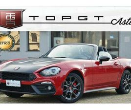 ABARTH 124 SPIDER 1.4 T. M.AIR 70° 170CV MANUALE, ECCELLENTI CONDIZIONI, SERVICE BOOK PRESENTE, HI-FI BOSE, EURO 6C, PELLE, PERMUTE
