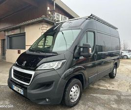 PEUGEOT BOXER FG 335 L2H2 2.2 BLUEHDI 140 CV S&S BVM6 ASPHALT GALERIE ÉCHELLE FAIBLE KILOMÉTRAGE NOIR TVA