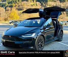 TESLA MODEL X PLAID TESLA MODEL X PLAID 23 - EXT GARANTIE / TRI MOTOR / 1020CV / 6 PLACES / ATTELAGE / CARBONE / YOKE / 1ER MAIN