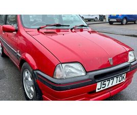 1991 ROVER METRO ROUGE MANUEL, 5 VITESSES CONDUITE À DROI...