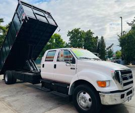 2007 FORD F-650 CREW DIESEL 142K.MI. 20FT.DUMP NEW BUILD TRUCK**SALE**