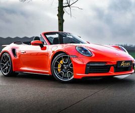 PORSCHE 911 992 TURBO S- CABRIO LAVA ORANGE BURMESTER -VAT