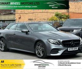 2019 MERCEDES-BENZ E CLASS E300 AMG LINE 2DR 9G-TRONIC CONVERTIBLE PETROL AUTOMATIC