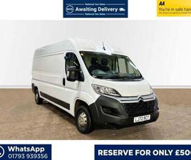 2023 CITROEN RELAY 2.2 BLUEHDI 35 ENTERPRISE L3 HIGH ROOF EURO 6 (START/STOP) 5DR PANEL VAN DIESEL MANUAL