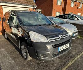 2017 CITROEN BERLINGO 1.6 BLUEHDI 625KG ENTERPRISE 75PS PANEL VAN DIESEL MANUAL
