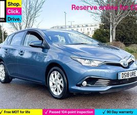 2018 TOYOTA AURIS 1.8 VVT-H ICON TECH HATCHBACK 5DR PETROL HYBRID CVT EURO 6 (START/STOP) (136 PS) HATCH...