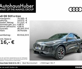 AUDI Q6 SUV E-TRON QUATTRO S LINE HUD B&O AHK