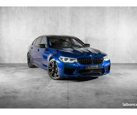 BMW SERIE 5 M5 COMPETITION BMW M5 COMPETITION F90 625 CH - BLEU MARINA BAY - PPF COMPLET - HARMAN KARDON - FREINS CÉRAMIQUE - PREMIÈRE MAIN - CARNET & SUIVI COMPLET BMW