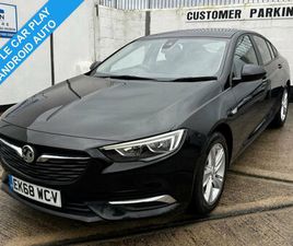 VAUXHALL INSIGNIA 2018 (68) 1.5I TURBO DESIGN NAV GRAND SPORT 5DR PETROL MANUAL EURO 6 (START/STOP) (140 PS)