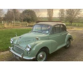 1957 MORRIS MINOR VERT MANUEL, 4 VITESSES CONDUITE À DROI...