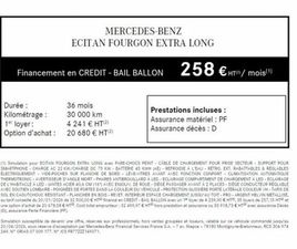 MERCEDES CITAN ECITAN EXTRA-LONG PRO