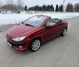 PEUGEOT 206 CC 2.0 16V, 100KW, AUTO KLIMA, KOZA, GRIJANJE SJEDALA, ALU, 2003 GOD.