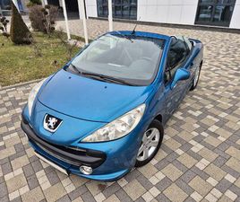 PEUGEOT 207 CC 1,6 HDI **SPORT**KLIMA**ALU**SERVISNA**REG 1 GOD**, 2009 GOD.