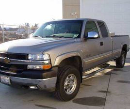 2002 CHEVY SILVERADO 2500HD EXTENDED CAB LT 6.0L 300HP 4X4 TAN LEATHER