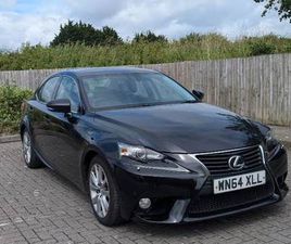 LEXUS IS250 V6 PETROL AUTOMATIC, 2014, HEATED LEATHER & PARKING SENSORS. 156000 MILES.