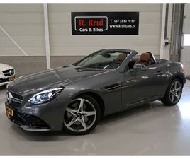 MERCEDES SLC SLC 200 MERCEDES-BENZ SLC 200 AMG LEER NEKVERWARMING PANORAMADAK NAVIGATIE CAMERA AMBIENTE VERLICHTING 18 INCH 1E EIGENAAR DEALER ONDERHOUDEN SELENIET GRIJS AUTOMAAT FL