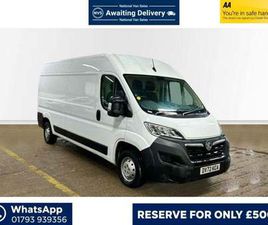 VAUXHALL MOVANO 2022 VAUXHALL MOVANO 2.2 CDTI 3500 BITURBO DYNAMIC FWD L3 H2 EURO 6 (START/STOP) 5DR PANEL VAN DIESEL MA...