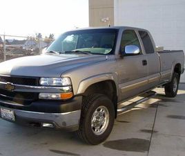 2002 CHEVY SILVERADO 2500HD EXTENDED CAB LT 6.0L 300HP 4X4 TAN LEATHER
