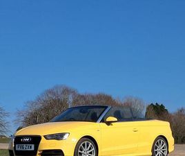 2016 AUDI A3 2.0 TDI S LINE 2DR CONVERTIBLE DIESEL MANUAL