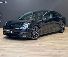 TESLA MODEL 3 PERFORMANCE TESLA MODEL 3 PERFORMANCE – 12/2021 – 34 700 KM – AUTOPILOT AMÉLIORÉ – TVA APPARENTE