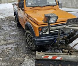 SUZUKI SAMURAI SANATA Z PLUGIEM I PIASKARKĄ, ZIMOWE UTRZYMANIE DRÓG MSZANA DOLNA • OLX.PL