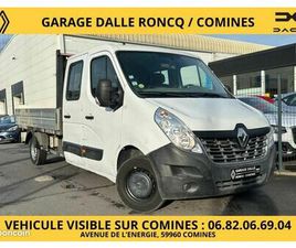 RENAULT MASTER PLATEAU CABINE APPROFONDIE 110CV 2.3DCI 7 PLACES 13250 HT BLUETOOTH/VITRES AV ELEC...