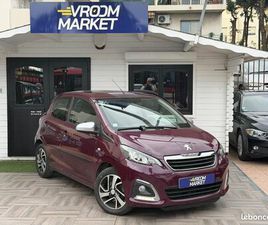 PEUGEOT 108 1.2 VTI 82CH BVM5 ALLURE - 67 500 KMS - DISTRIBUTION RÉVISION OK - CAMÉRA DE RECUL - 2 PNEUS AVAN