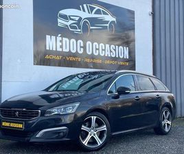 PEUGEOT 508 SW PHASE 2 LITRES HDI 180 CHEVAUX GT LINE, AVEC CAMÉRA, LED, SIÈGES CHAUFFANTS ET MASSANTS, TOIT PANORAMIQUE, GPS, DISTRIBUTION NEUVE