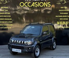 VENTE A DISTANCE LIVRAISON FRANCE SUZUKI JIMNY 1.3 VVT 85CH 4X4 JLX PILOT CLIM JA SIMILICUIR ATTELAGE 1ERE MAIN FAIBLE KM