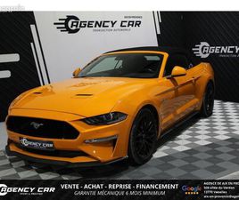 FORD MUSTANG 5.0 - V8 - 450CH - CONVERTIBLE CABRIOLET GT - ORANGE FURY