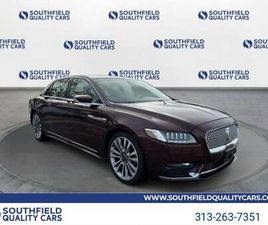 2017 LINCOLN CONTINENTAL RESERVE SEDAN BURGUNDY VELVET TINTED
