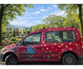*VW CADDY BLUMEN GUDRUN SJÖDEN HIPPIE AUTO FAMILIE*