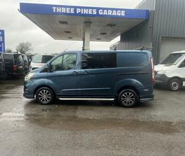 FORD TRANSIT CUSTOM FORD TRANSIT CUSTOM 2.0 ECOBLUE 130PS L1 FACTORY CREW CAB LOW MILEAGE LTD NO VAT