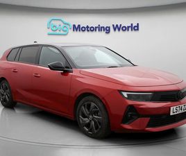 VAUXHALL ASTRA 1.2 TURBO GS SPORTS TOURER 5DR PETROL AUTO EURO 6 (S/S) (130 PS) 17'' ALLOY WHEELS,APPLE CARPLAY ESTATE 2024, 8760 MILES, £17200 - 33105038 - EXC