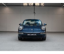 PORSCHE 964 CARRERA 4 CABRIOLET BVM *MARINEBLAU METALLIC / HISTORIQUE LIMPIDE*