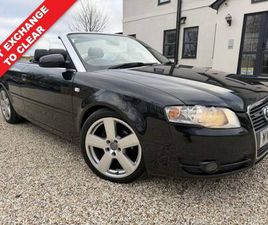 2006 AUDI A4 CABRIOLET 2.0 TDI S LINE CONVERTIBLE 2DR DIESEL MANUAL (175 G/KM, 138 BHP) CONVERTIB...