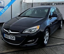 VAUXHALL ASTRA 2013 (63) 2.0 CDTI ECOFLEX SRI HATCHBACK 5DR DIESEL MANUAL EURO 5 (START/STOP) (165 PS)