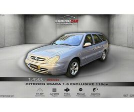 CITROËN XSARA BREAK 1.6 EXCLUSIVE 110CV - 81.439KMS JULHO/02