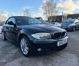 BMW SERIE 1 CABRIO 118 2012 BMW 1 SERIES 2.0TD 118D M SPORT CONVERTIBLE 2D