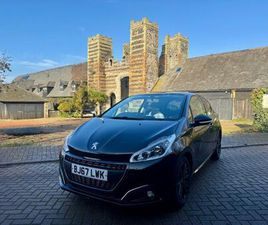 PEUGEOT 208 2017 PEUGEOT 208 1.2 PURETECH 82 BLACK EDITION 3DR HATCHBACK PETROL MANUAL