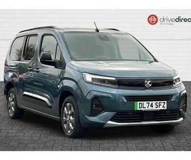 VAUXHALL COMBO LIFE 52KWH ULTIMATE XL MPV 5DR ELECTRIC AUTO (7.4KW CHARGER) (136 PS)