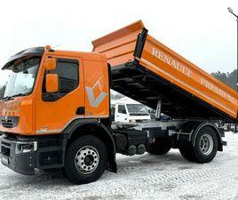 RENAULT PREMIUM 18.380 4X2 WYWROTKA 3 STRONNA DMC 18TON LANDER BLOKADA REDUKTOR KLIMA ... WIDELKI