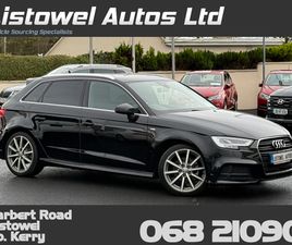 AUDI A3 S-LINE 1.4 AUTOMATIC HATCHBACK * VIRTUAL COCKPIT, SATELLITE NAVIGATION, REAR VIEW CAMERA, AUDI MULTIMEDIA, PARKING SENSORS FRONT & REAR, POWER ADJUSTABLE DRIVER