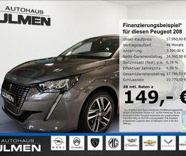 PEUGEOT 208 PEUGEOT 208 ALLURE PACK 100 AUTOMATIK KLIMAAUTOMATIK APP