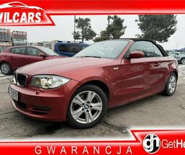 BMW 118 CABRIO, KLIMATYZACJA, PODGRZEWANE FOTELE, PÓLSKÓRA, SPORTSITZE CIESZYN