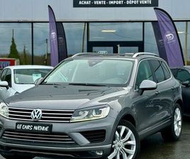 VW TOUAREG 3.0 TDI V6 TURBO 262CH 4 MOTION TIPTRONIC ÉDITION CARAT/VEHICULE FRANÇAIS/ENTRETIENS VW/TOIT OUVRANT/SIEGES ÉLECTRIQUES CHAUFFANTS/CAMERA DE RECUL/AT